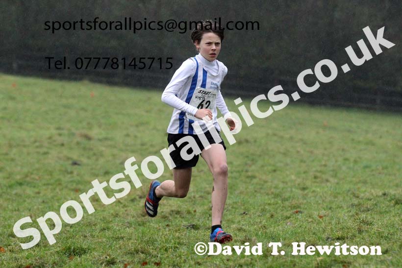 Boys under-15s, NECAA Junior Cross Country Relays, Thornley Farm, Peterlee, Saturday, December 12th. Photo: David T. Hewitson/Sports for All Pics